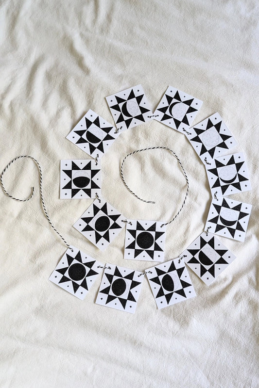 Moth Folk Studio - Moon Quilt Garland