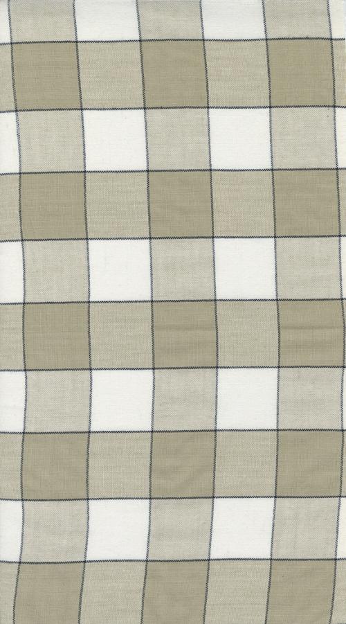 Easy Living Toweling in Flax & Off-White Gingham