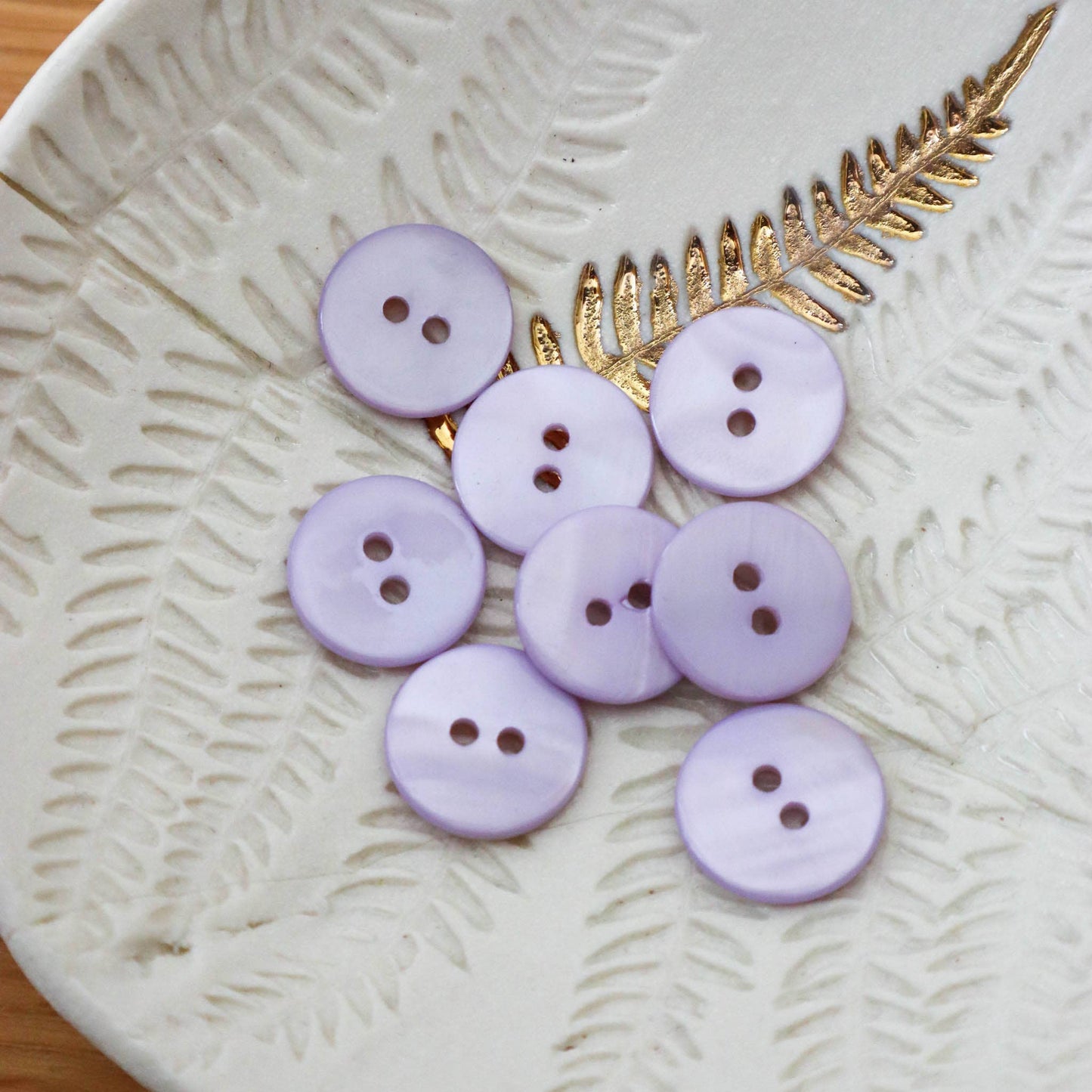 Flat Mother-of-Pearl Buttons - Multiple Colors