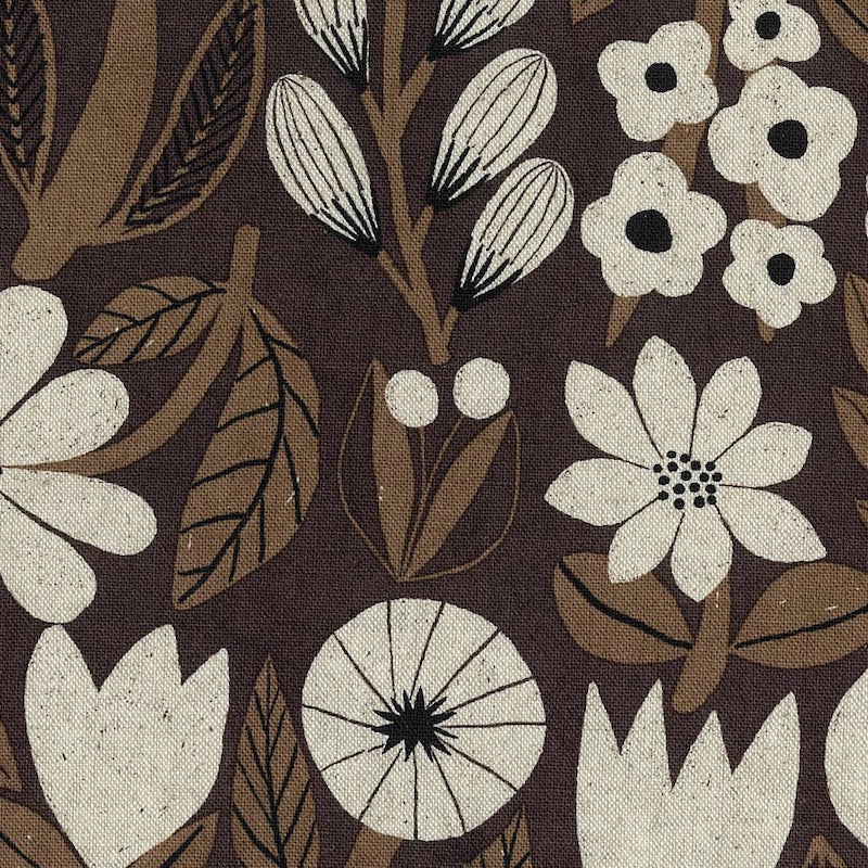 Gather by Bookhou - Flowers in Brown
