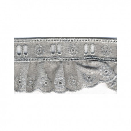 Edge Trim - Gathered Eyelet, 35mm