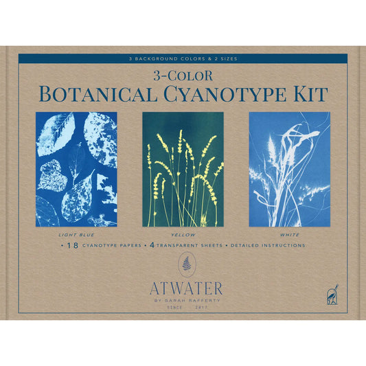 3-Color Botanical Cyanotype Kit: Beginner-Friendly Diy Kit