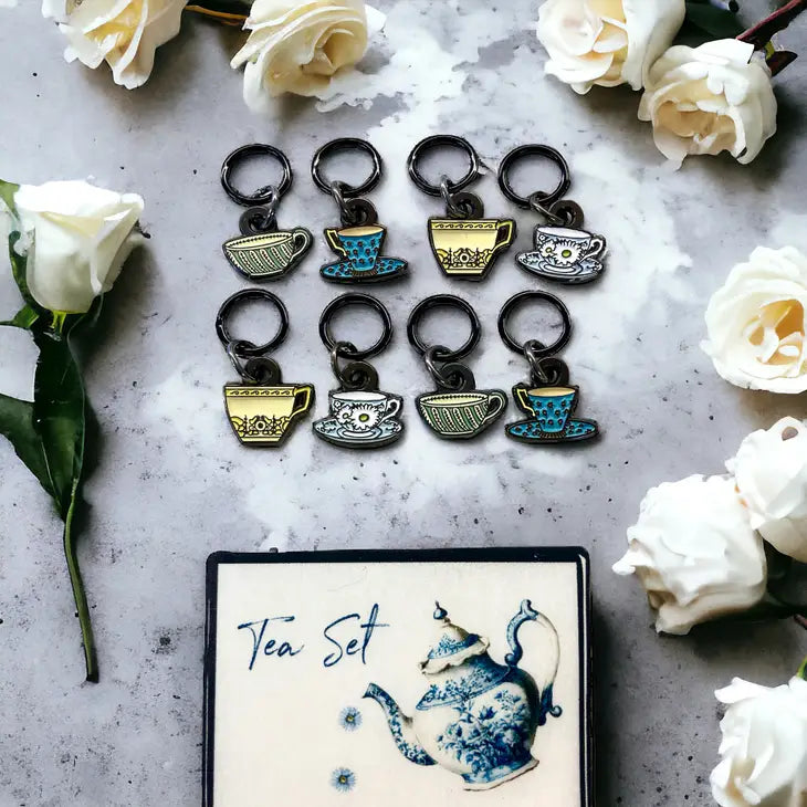 Tea Set Stitch Markers
