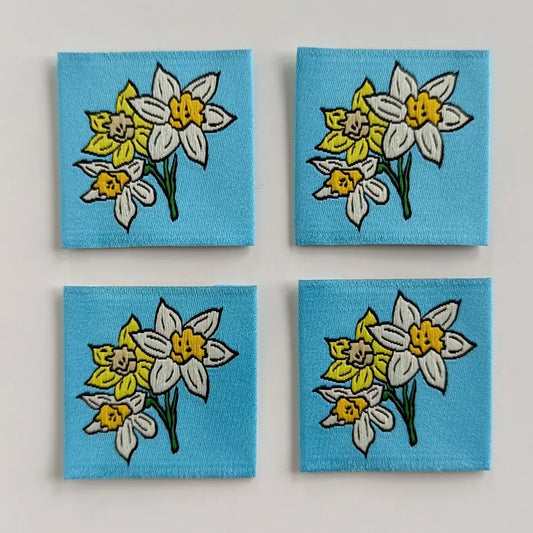Intensely Distracted - March Daffodils Woven Luxe Labels