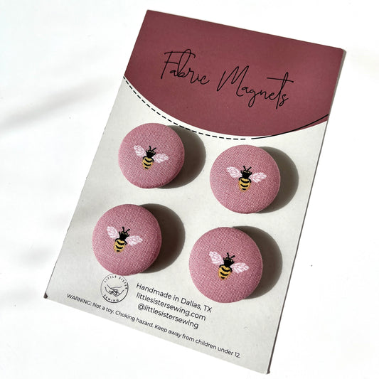 Fabric Magnets: Bees