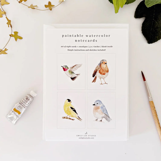 Emily Lex Studio - Paintable Notecards in Multiple Designs