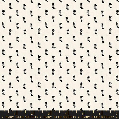 Warp and Weft Ooh Lucky Lucky: Flicker in Natural Black
