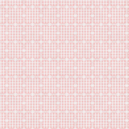 Cozy Cottage Blenders: Floral Gingham in Light Pink