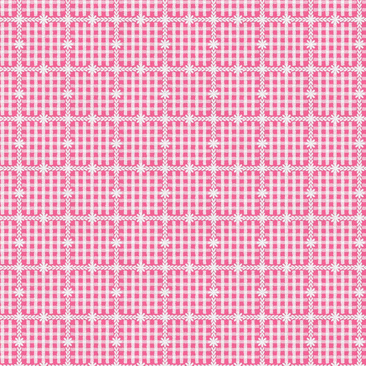 Cozy Cottage Blenders: Floral Gingham in Pink