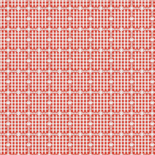 Cozy Cottage Blenders: Floral Gingham in Red