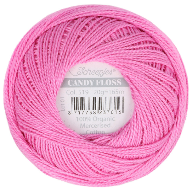 Candy Floss: Organic Mercerized Cotton (Multiple Colors)
