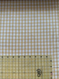 Cotton Dobby Gingham in Honey