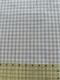 Cotton Dobby Gingham in Beige