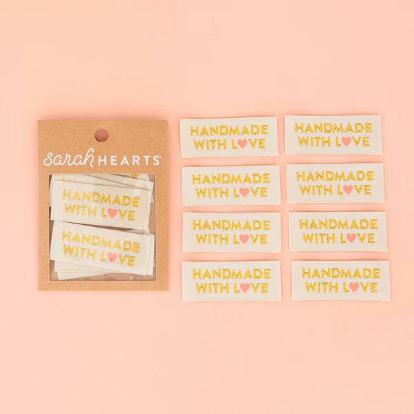 Sarah Hearts Labels: Gold Handmade with Love