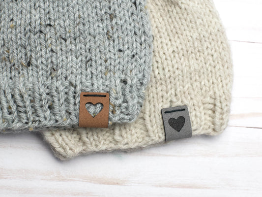 Fox & Pine Heart Fold Over Tags