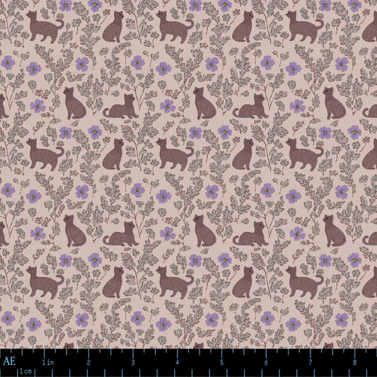 Petite Prints: Hedgerow Cats in Rose