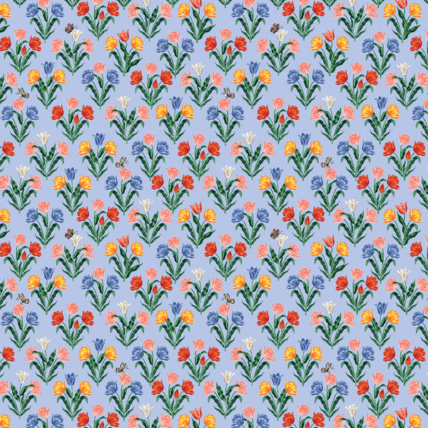 Curio: Tulips in Light Blue