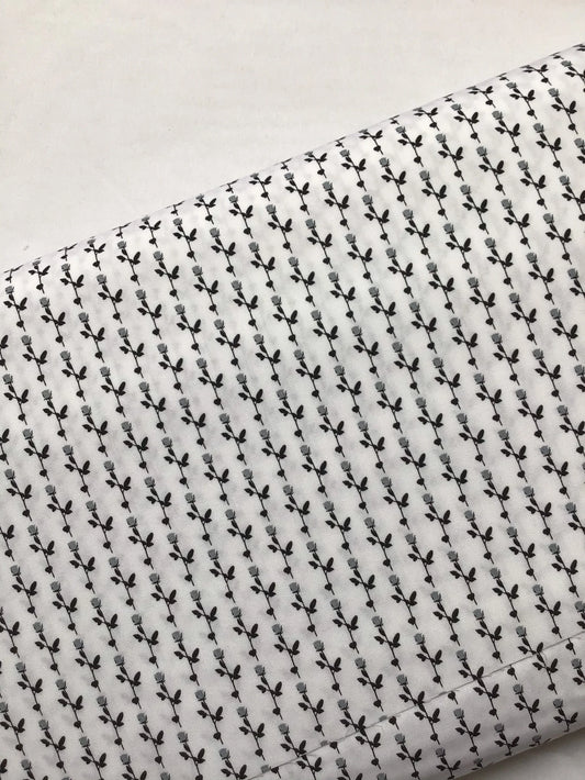 Tootal: Super Classic High Count Poplin in Floral Grey