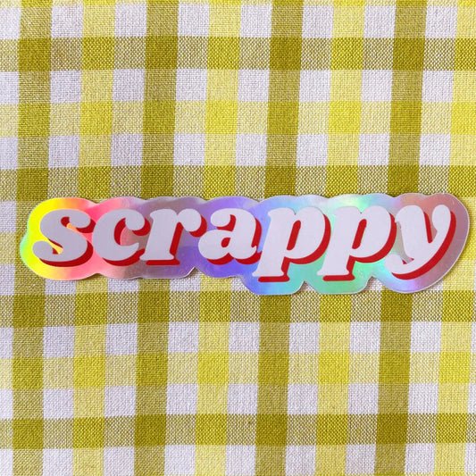 Scrappy Holographic Sticker