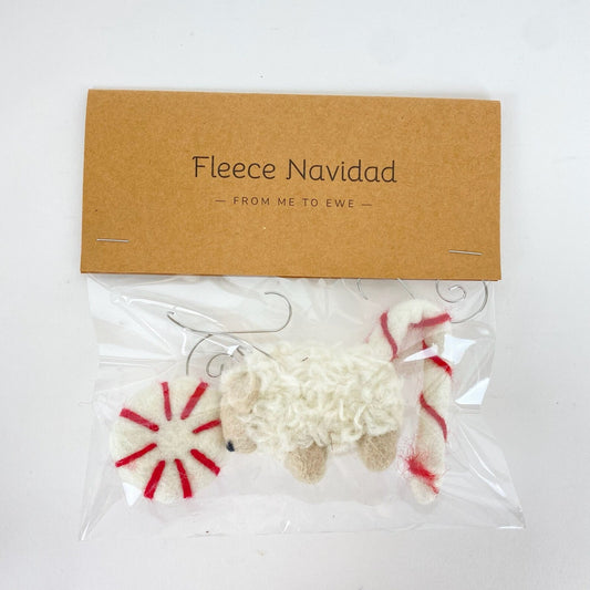 Sheep Felt Farm: Fleece Navidad Ornament Gift Set