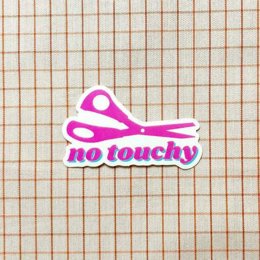 Feral Notions: No Touchy! Scissors Sticker