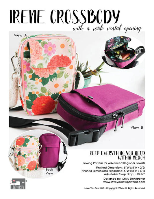 Irene Crossbody by Love You Sew