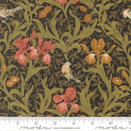 Morris Muse: Iris Florals in Ebony