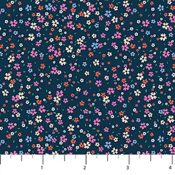 Pocket Posies: Petal Drift in Navy