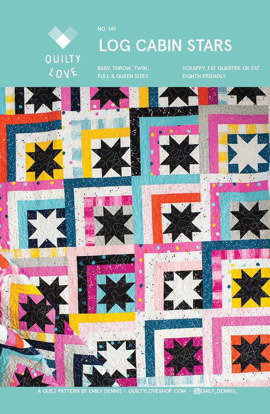 Quilty Love: Log Cabin Stars Quilt Pattern