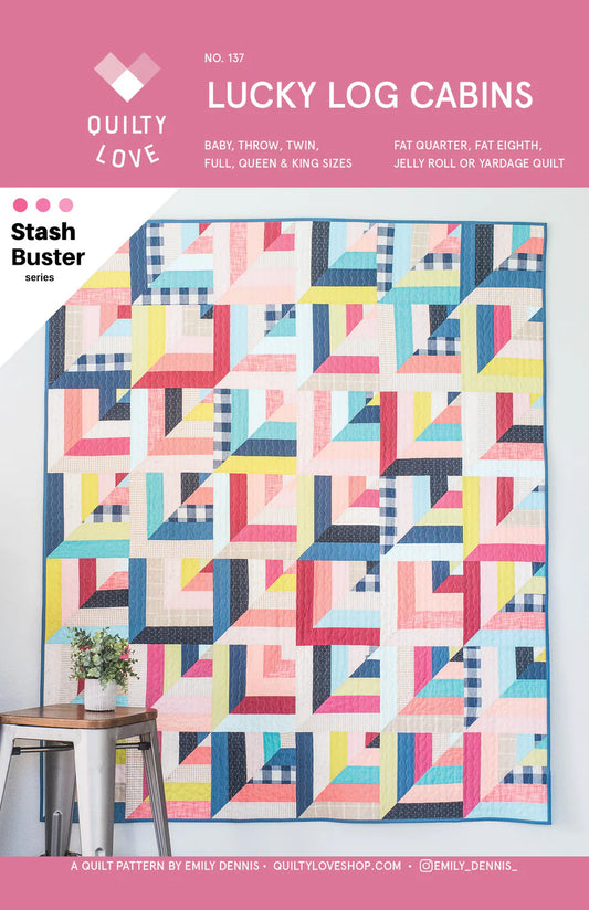 Quilty Love: Lucky Log Cabins Quilt Pattern