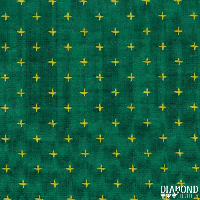 Diamond Textiles: Manchester in Teal & Lemon