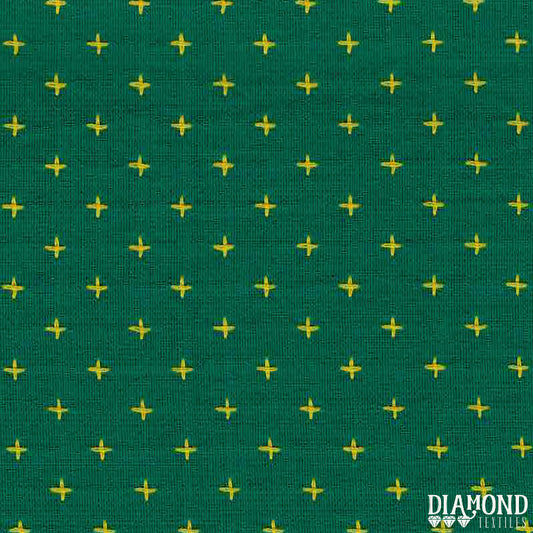Diamond Textiles: Manchester in Teal & Lemon