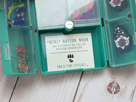 Mini Notion Nook On the Go Organizer in Teal