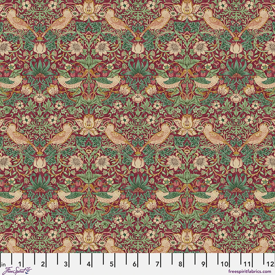 Lodden by Morris & Co: Mini Strawberry Thief in Dawn Rose