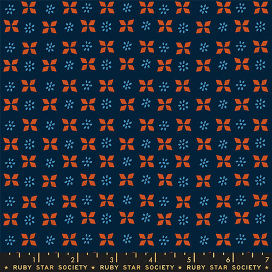 Sugar Maple: Block Print in Navy