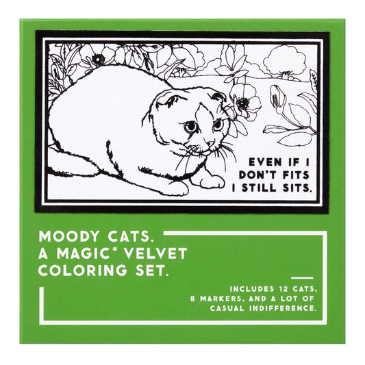 Moody Cats: A Magic Velvet Coloring Set
