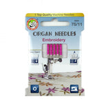 Organ Needles Embroidery Size 75/11