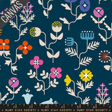 Salutations: Forget Me Not Canvas in Navy