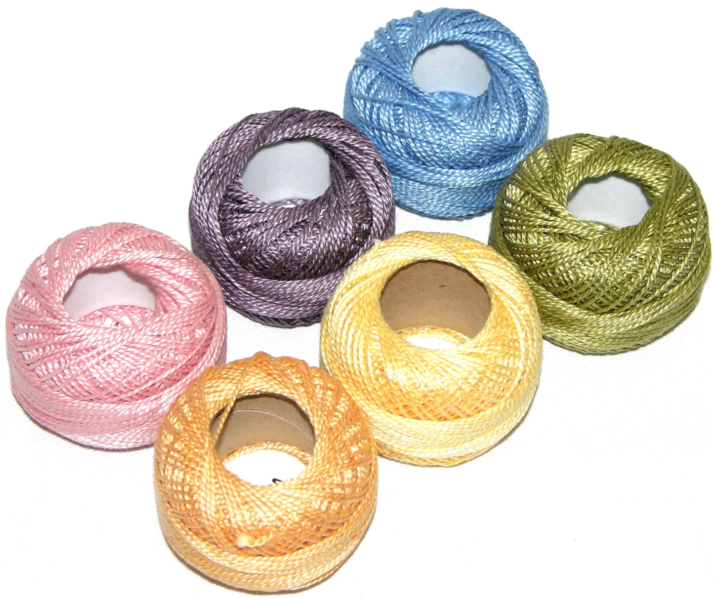 Pearl Cotton Size 12 Sampler Pack, 5gm (Multiple Varieties)