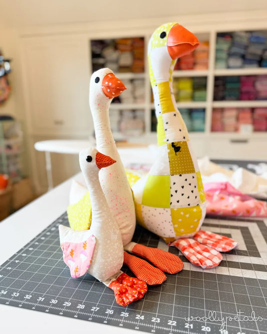 Silly Goose Stuffed Animal Goose Sewing Pattern