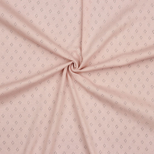 Pointoille Jersey Knit in Rose
