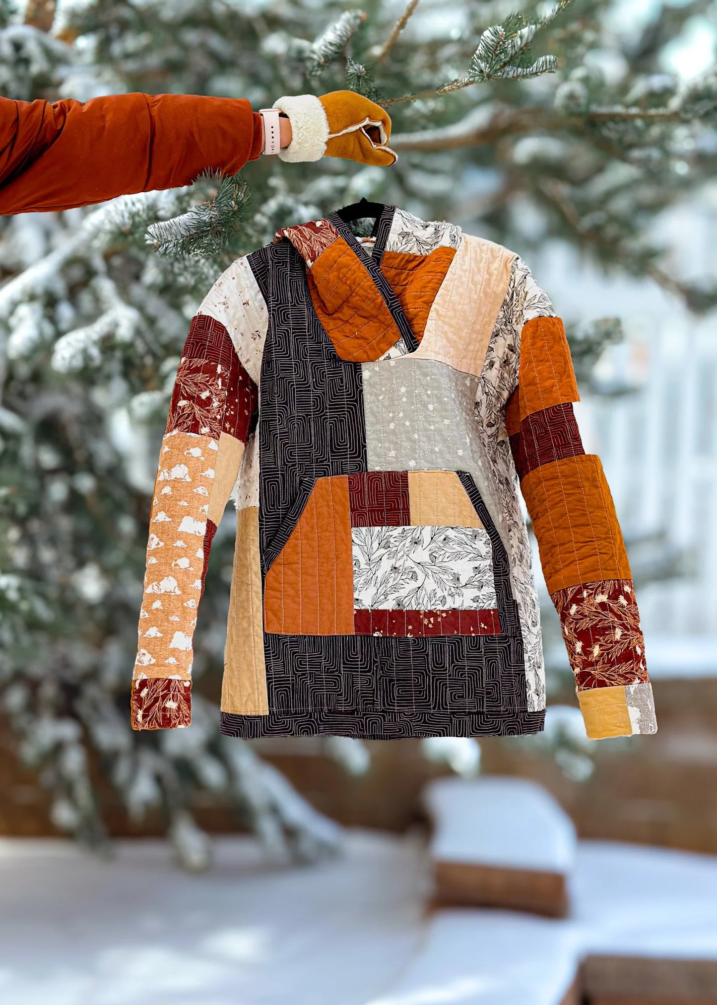 Quilted Hoodie Pattern by Wellspring Designs