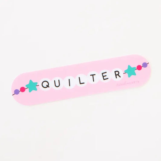 Quilter Friendship Bracelet Vinyl Sticker