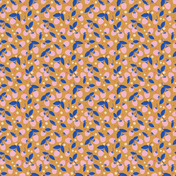 Berries & Blossoms: Raspberry Patch in Gold