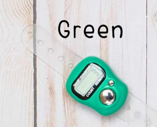 Digital Row Counters in Green