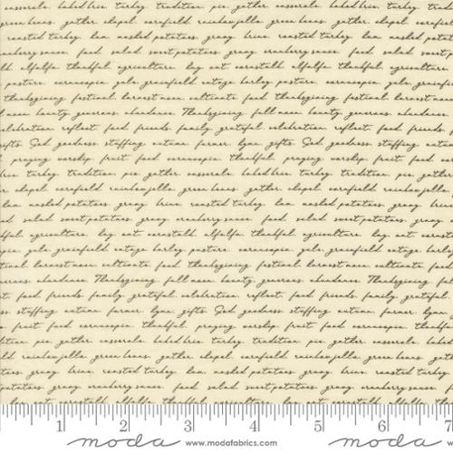 Acorn Hollow: Campfire Text in Ecru