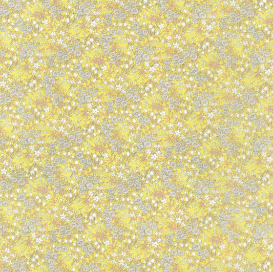 Sevenberry Lawn: Tiny Floral in Yellow