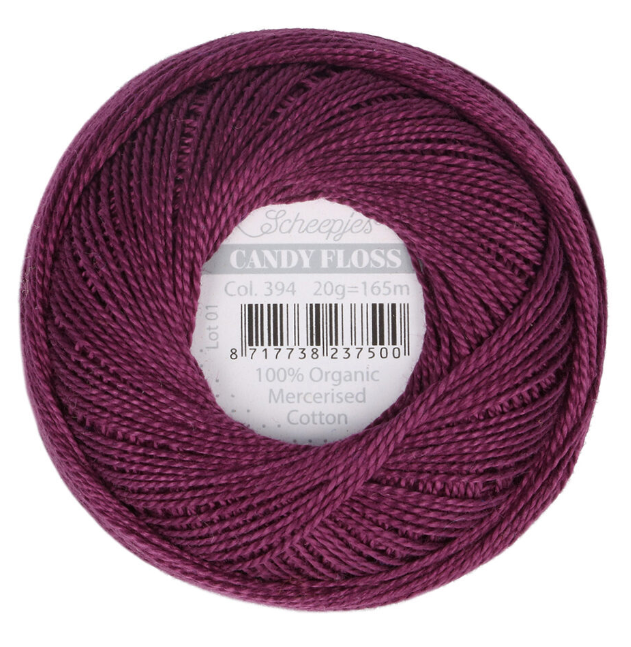 Candy Floss: Organic Mercerized Cotton (Multiple Colors)