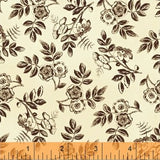 Simply Red: Cream/Brown Floral