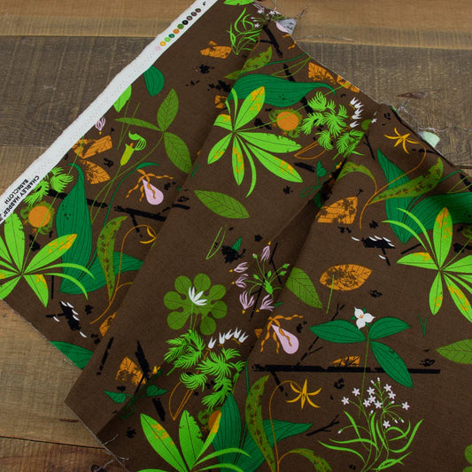 Spring Wildflowers Barkcloth